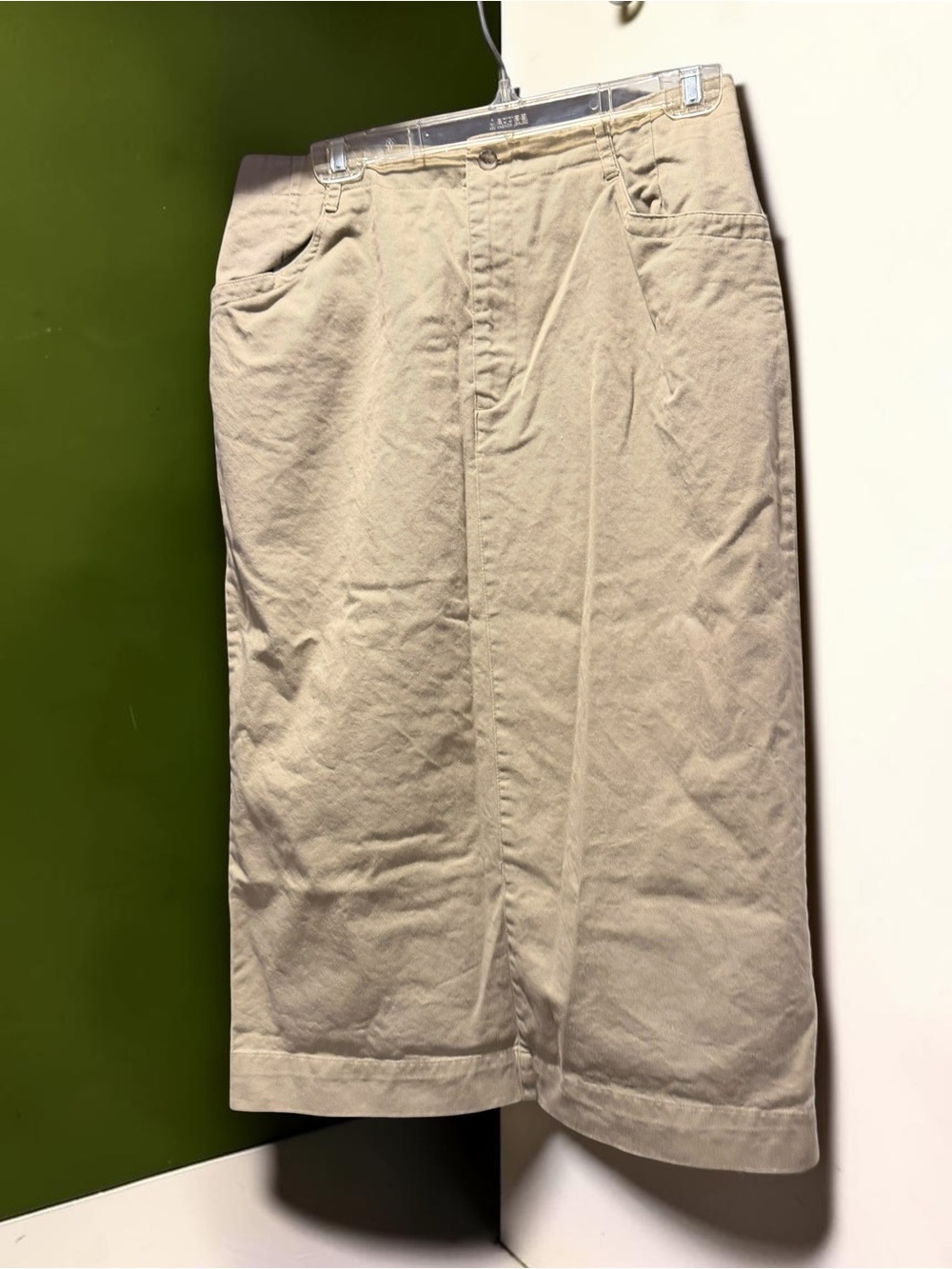 Detour Womens Wide Leg Khaki Pants Size 14 Culotte Style Cotton